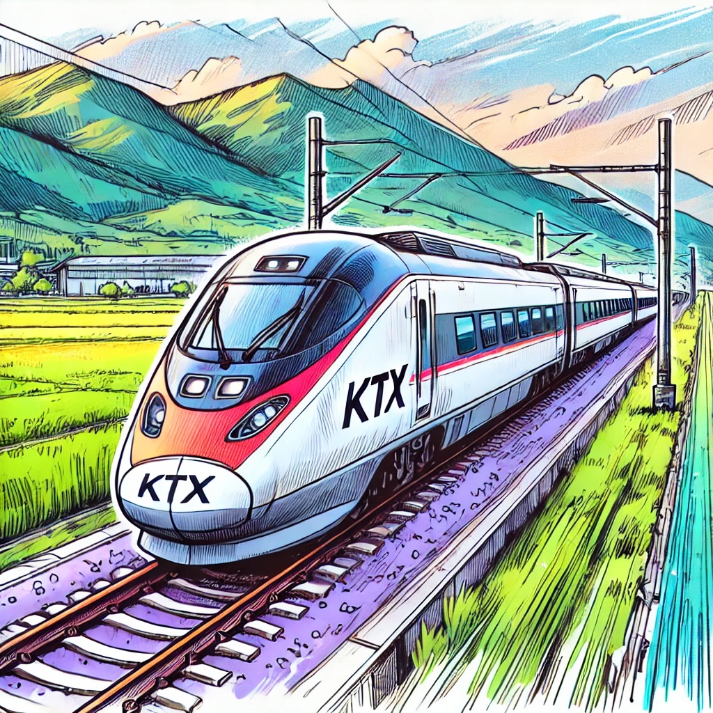 KTX 열차 모습