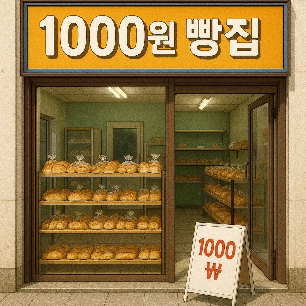 천원 빵집 이미지