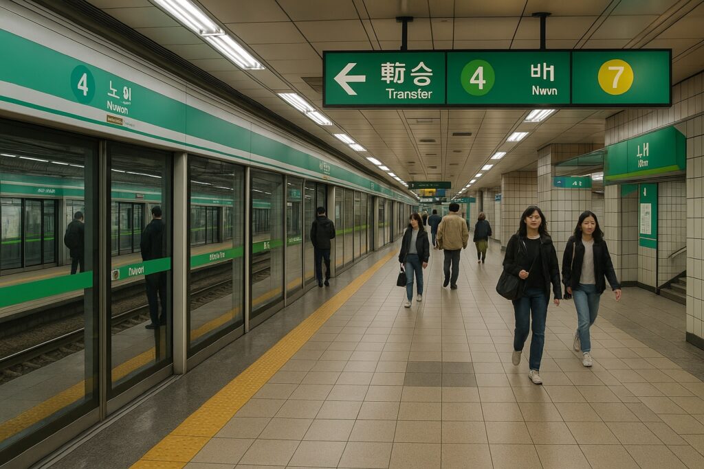 4호선 7호선 환승역 이미지