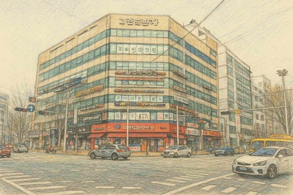 노원역 인근 학원가 이미지