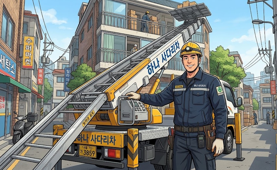 사다리차 기사 월급 및 수입 현실