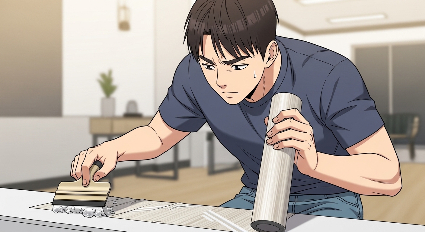 인테리어 필름 일당 예시