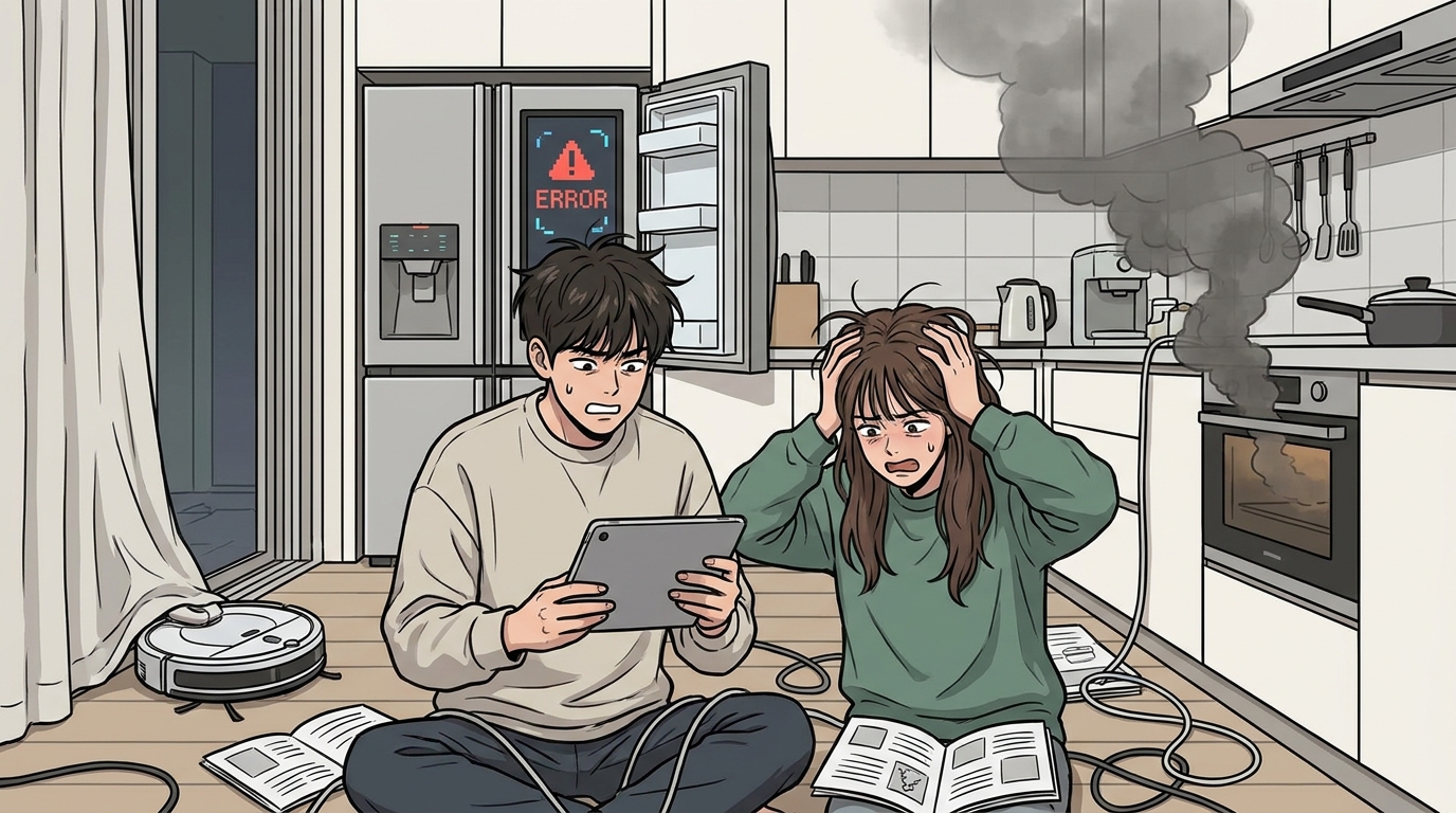 AI 에이전트 스마트홈 연동 오류 관련 이미지