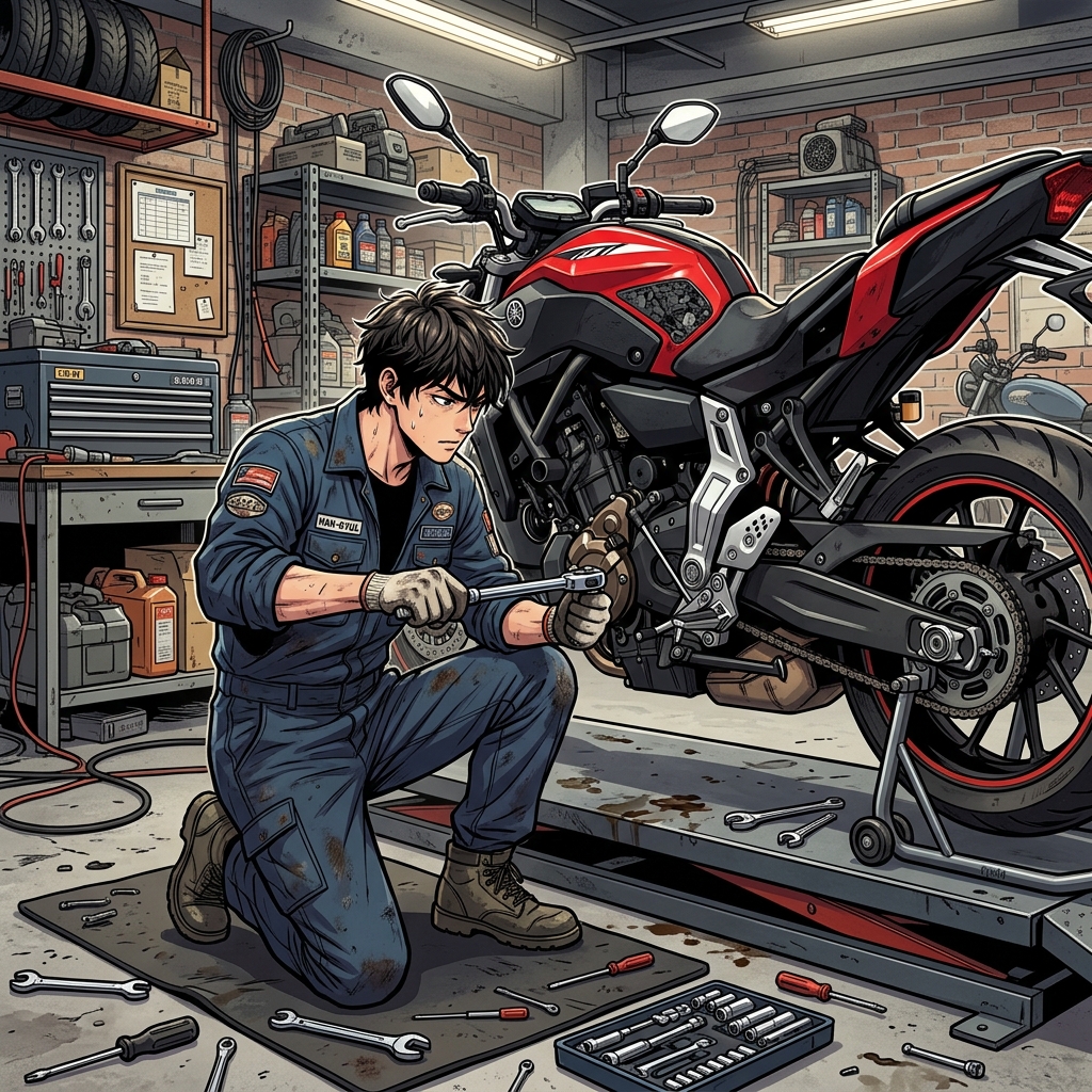 이륜자동차정비기능사 예시