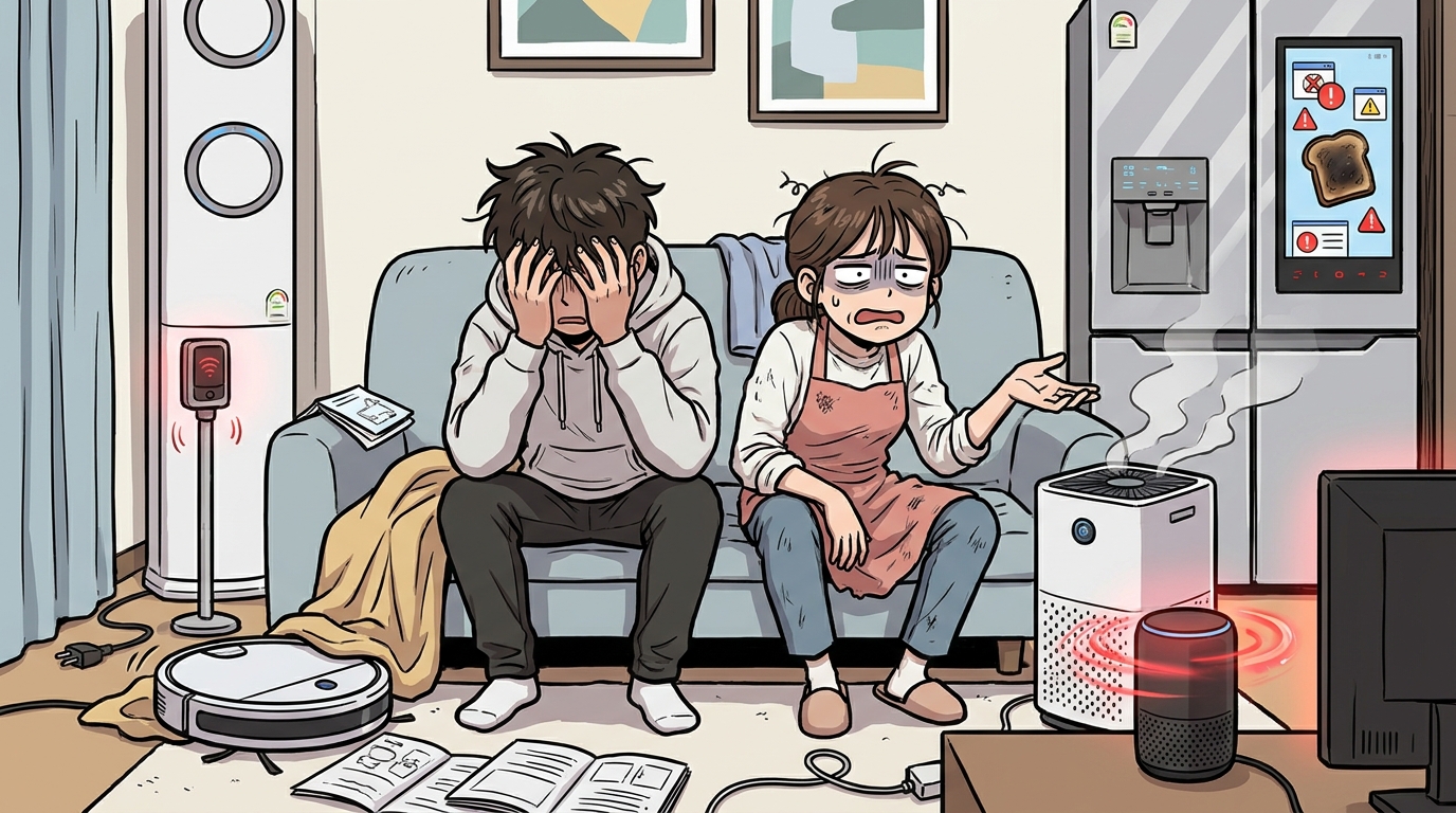 AI 에이전트 스마트홈 연동 오류 사진